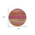 8' Blush Round Abstract Washable Indoor Outdoor Area Rug