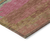 8' Blush Round Abstract Washable Indoor Outdoor Area Rug