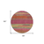 8' Blush Round Abstract Washable Indoor Outdoor Area Rug