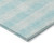 8' X 10' Aqua And Ivory Plaid Washable Indoor Outdoor Area Rug