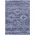 9' X 12' Navy Blue And Denim Blue Southwestern Washable Indoor Outdoor Area Rug