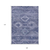 9' X 12' Navy Blue And Denim Blue Southwestern Washable Indoor Outdoor Area Rug