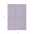 8' X 10' Plum And Purple Striped Washable Indoor Outdoor Area Rug