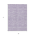 8' X 10' Plum And Purple Striped Washable Indoor Outdoor Area Rug
