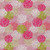 10' X 14' Pink Green And Ivory Polka Dot Washable Indoor Outdoor Area Rug