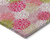 10' X 14' Pink Green And Ivory Polka Dot Washable Indoor Outdoor Area Rug