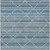 8' X 10' Denim Blue And Teal Blue Geometric Washable Indoor Outdoor Area Rug