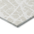 9' X 12' Beige and Ivory Abstract Washable Non Skid Indoor Outdoor Area Rug