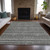 10' X 14' Pewter And Gray Striped Washable Indoor Outdoor Area Rug