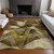 10' X 14' Coffee Abstract Washable Non Skid Indoor Outdoor Area Rug