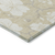 10' X 14' Beige And Ivory Floral Washable Indoor Outdoor Area Rug