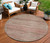 8' Brown And Copper Round Abstract Washable Indoor Outdoor Area Rug - Brown, Copper