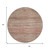 8' Brown And Copper Round Abstract Washable Indoor Outdoor Area Rug - Brown, Copper