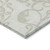 10' X 14' Ivory And Beige Damask Washable Indoor Outdoor Area Rug - Ivory, Beige