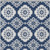 8' X 10' Navy Blue And Ivory Medallion Washable Indoor Outdoor Area Rug Transitional Style - Navy Blue, Ivory Color