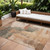 9' X 12' Terra Cotta Gray And Brown Abstract Washable Indoor Outdoor Area Rug