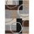 9' X 12' Pewter Gray And Black Geometric Washable Indoor Outdoor Area Rug