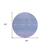 8' Sky Blue Purple And Ivory Round Tribal Washable Indoor Outdoor Area Rug