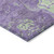 8' X 10' Purple Mint Green And Ivory Abstract Washable Indoor Outdoor Area Rug