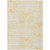 10' X 14' Gold And White Abstract Washable Indoor Outdoor Area Rug