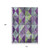 10' X 14' Purple And Lime Green Geometric Washable Indoor Outdoor Area Rug