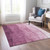 9' X 12' Merlot Blush And Pink Ombre Washable Indoor Outdoor Area Rug