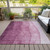 9' X 12' Merlot Blush And Pink Ombre Washable Indoor Outdoor Area Rug