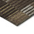 8' X 10' Chocolate Ivory And Gold Striped Washable Indoor Outdoor Area Rug
