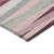 8' Pink Ivory And Gray Round Striped Washable Indoor Outdoor Area Rug