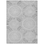9' X 12' Gray And Dark Gray Geometric Washable Indoor Outdoor Area Rug