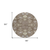 8' Brown Beige And Green Round Floral Washable Indoor Outdoor Area Rug