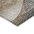 9' X 12' Khaki Black And Terra Cotta Abstract Washable Indoor Outdoor Area Rug
