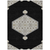 8' X 10' Black Gray And Ivory Oriental Washable Indoor Outdoor Area Rug