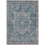 10' X 14' Blue Medallion Washable Indoor Outdoor Area Rug