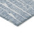 8' Blue And Ivory Round Abstract Washable Indoor Outdoor Area Rug - Blue, Ivory