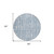 8' Blue And Ivory Round Abstract Washable Indoor Outdoor Area Rug - Blue, Ivory