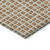 9' X 12' Orange Beige And Copper Geometric Washable Indoor Outdoor Area Rug