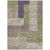 9' X 12' Green Purple And Pink Geometric Washable Indoor Outdoor Area Rug