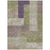 9' X 12' Green Purple And Pink Geometric Washable Indoor Outdoor Area Rug