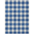 10' X 14' Navy Blue And Gray Plaid Washable Indoor Outdoor Area Rug