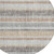 8' Gray And Silver Round Striped Washable Indoor Outdoor Area Rug - 880016810400