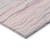 9' X 12' Pink Blue And Purple Striped Washable Indoor Outdoor Area Rug