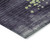8' Artichoke Green And Purple Round Geometric Washable Indoor Outdoor Area Rug