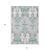 10' X 14' Mint Green Teal Blue And Ivory Ikat Washable Indoor Outdoor Area Rug
