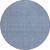 8' Navy Blue And Gray Round Geometric Washable Indoor Outdoor Area Rug