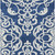 10' X 14' Navy Blue And Ivory Damask Washable Indoor Outdoor Area Rug - Navy Blue, Ivory