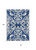 10' X 14' Navy Blue And Ivory Damask Washable Indoor Outdoor Area Rug - Navy Blue, Ivory