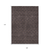 9' X 12' Chocolate And Black Geometric Washable Indoor Outdoor Area Rug