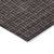 9' X 12' Chocolate And Black Geometric Washable Indoor Outdoor Area Rug