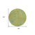 8' X 8' Artichoke Green Round Paisley Washable Indoor Outdoor Area Rug